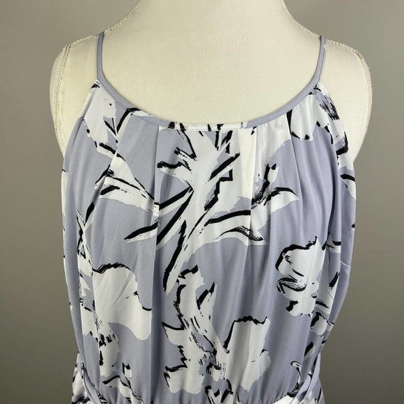 Lane Bryant Lilac Floral Bloom Chiffon Midi Maxi Dress 22 NWT High Low Purple - Picture 7 of 11